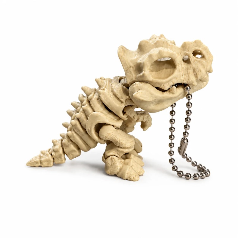 3D Printing Joint - 新登場3Dプリントティラノサウルス・レックス骨格モデル – 回転可能な関節、装飾＆フィジェットトイ、ホリデーギフト、恐竜キーホルダー