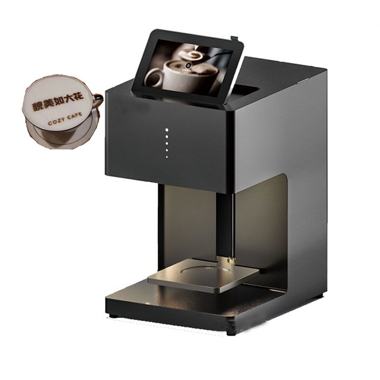 3D Printing Machine - 自動スマートカラフルインクジェットプリンター、業務用3Dパッド印刷機、カップ写真アート、ミルクティースクリーン、ラテコーヒープリンター