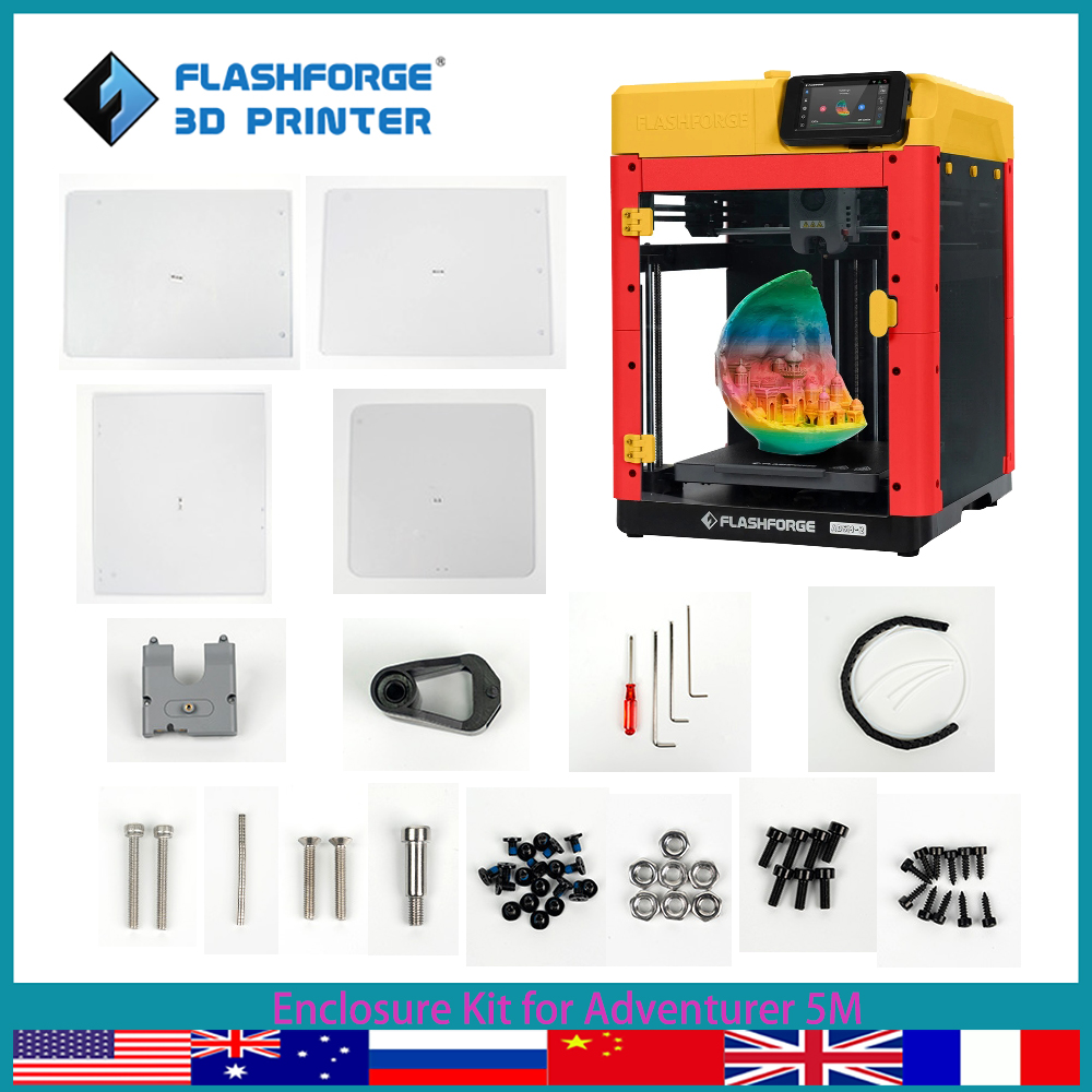 3D Printer Enclosure Frame - FLASHFORGE エンクロージャパネルキット Adventurer 5M 3D プリンタ部品キット印刷をより静かにします