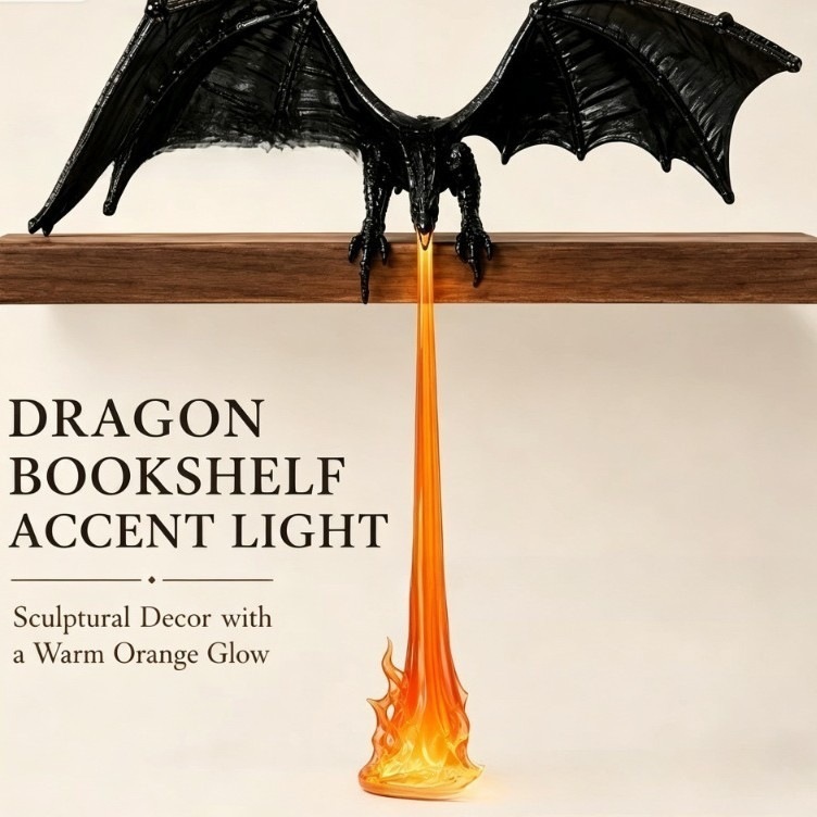 3D Printing Liquid - 3Dプリント火を吐くドラゴンランプ LED装飾 ドラゴンナイトライト レジン製デスクトップオーナメント クリエイティブなホームベッドルームデコレーションギフト