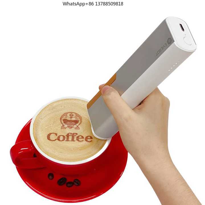 3D Printing Machine - EVEBOTプリントペン ハンドヘルド3Dフードプリントペン DIYケーキプリンター 食用食品印刷機 パン、コーヒー、ラテアート用