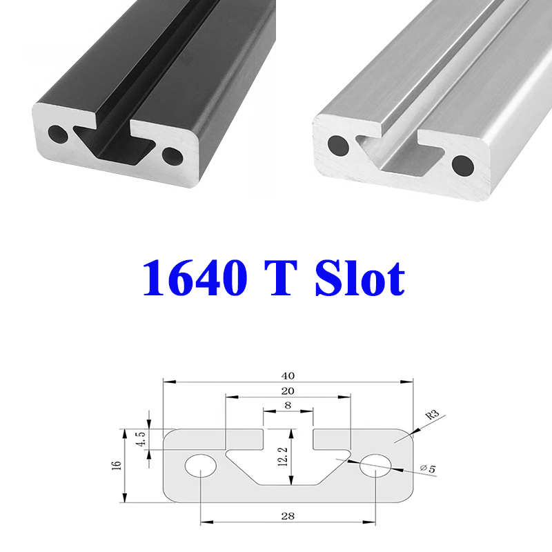3D Printer Enclosure Frame - カスタマイズ可能な陽極酸化リニアレール,アルミニウムプロファイル,押し出しフレーム,CNC 3Dプリンター用,ヨーロッパ標準,1640トンスロット,1個