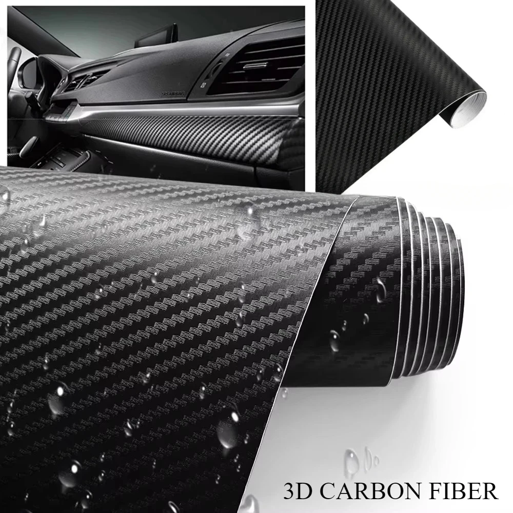 3D Printing Car - 新しい 3D カーボンファイバーフィルム車の自己粘着防水保護ステッカー自動車オートバイ装飾フィルムアクセサリー