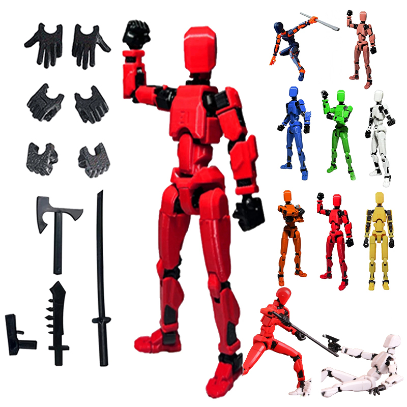 3D Printing Joint - 1個13関節可動フィギュアDIY組み立ておもちゃ3Dプリントアクションフィギュアストップモーションアニメーションダミー
