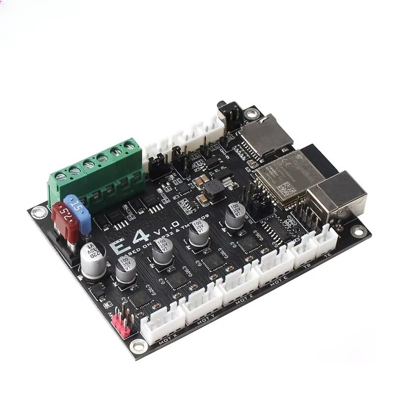 Motherboard 3D Printer - E4 V1.0 3Dプリンターコントロールボード、TMC2209ドライバー搭載ESP32メインボード、DIY CNC用レーザー彫刻機マザーボード
