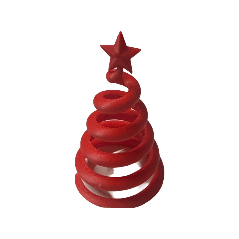 3D Printing Xmas Ideas - 3Dプリント製クリスマスフィギュア スパイラル型 アーティスティックなクリスマスツリーオーナメント ホームデコレーション 中空デザイン クリスマスオーナメント