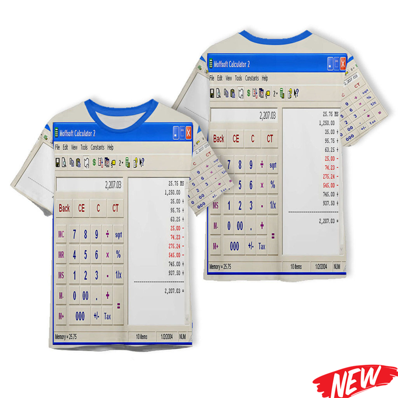 3D Printing Online Service - クリエイティブエクセルワードパターン Tシャツ男性 3d フル印刷クール Tシャツユニセックスソフトウェアテーマ服ストリート特大 Tシャツ
