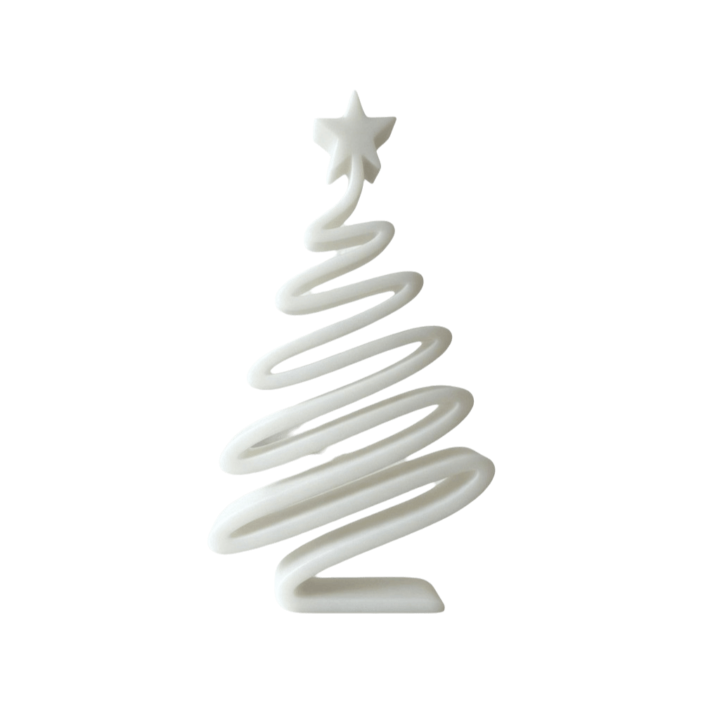 シンプルな3Dプリントのクリスマスフィギュア、螺旋状の芸術的 - 3D Printing Xmas Ideas のレビューと価格
