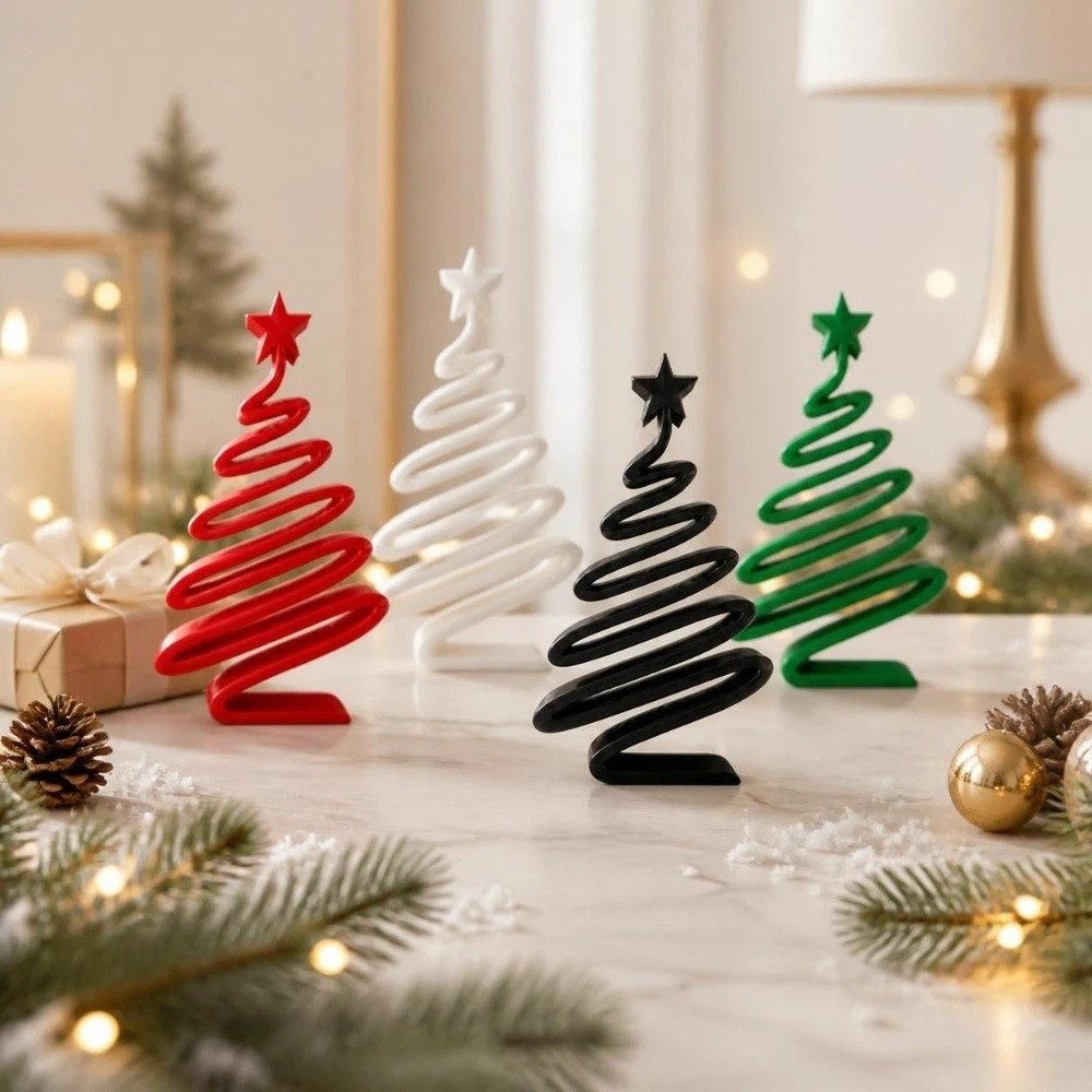 シンプルな3Dプリントのクリスマスフィギュア、螺旋状の芸術的 - 3D Printing Xmas Ideas のレビューと価格
