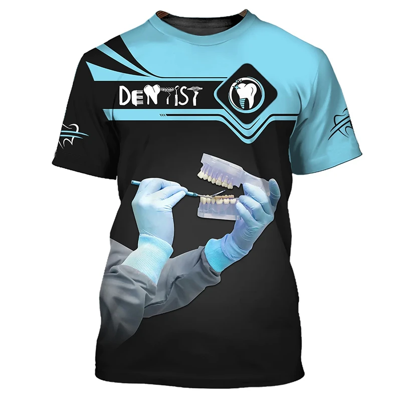 2025年 メンズTシャツ 歯 3Dプリント デイリーTシャ - 3D Printing Tooth のレビューと価格