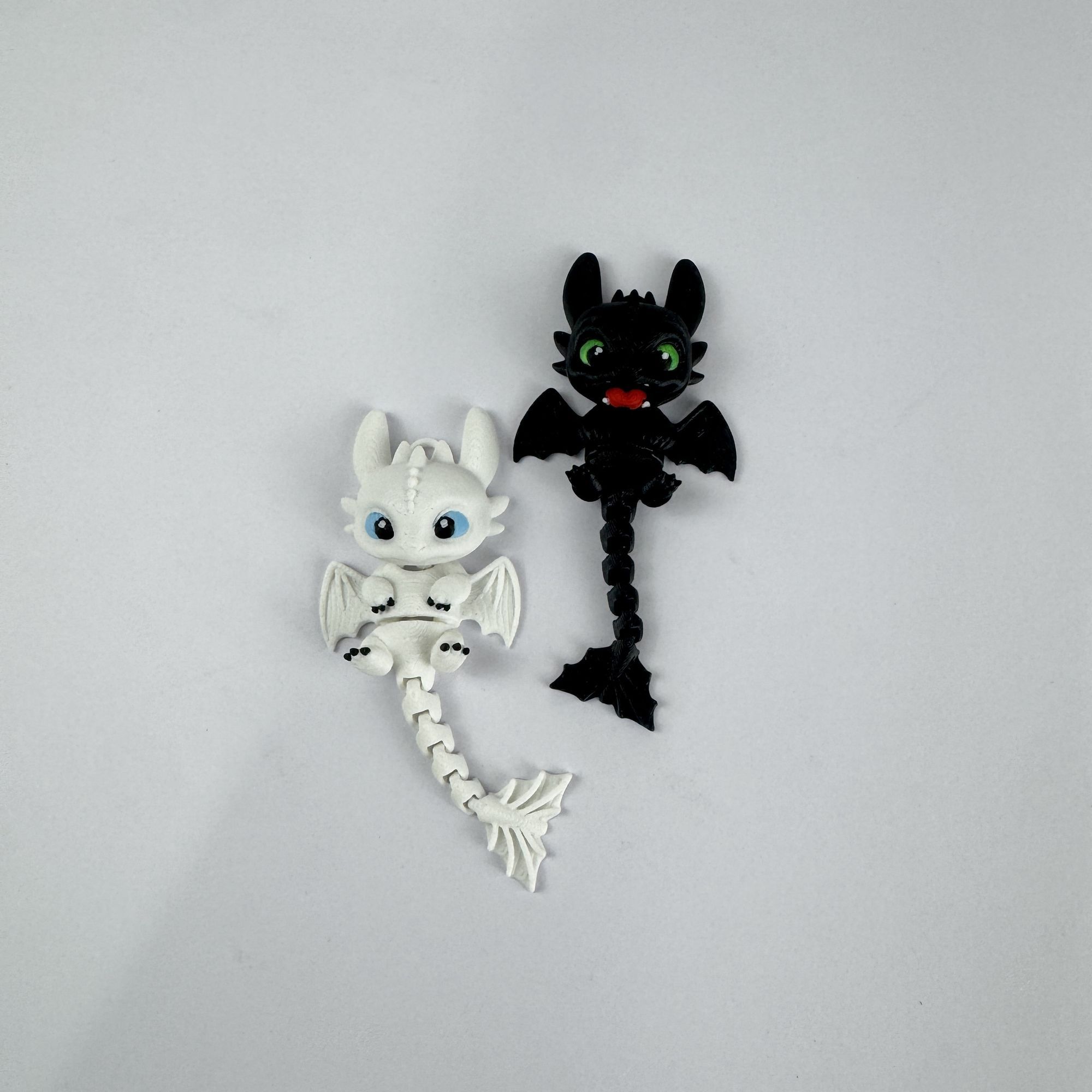 3Dプリント製の関節付きドラゴンペンダント ナイト・フューリ - 3D Printing Figure のレビューと価格