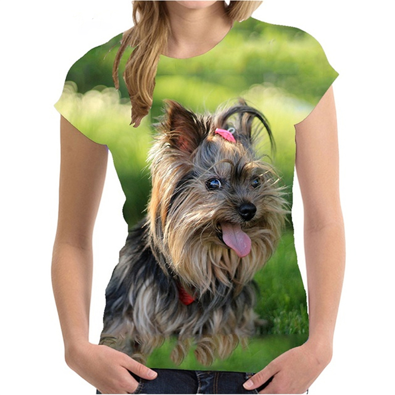 女性用3DプリントTシャツ,動物柄のかわいいストリートウェア - 3D Printing Yorkshire のレビューと価格