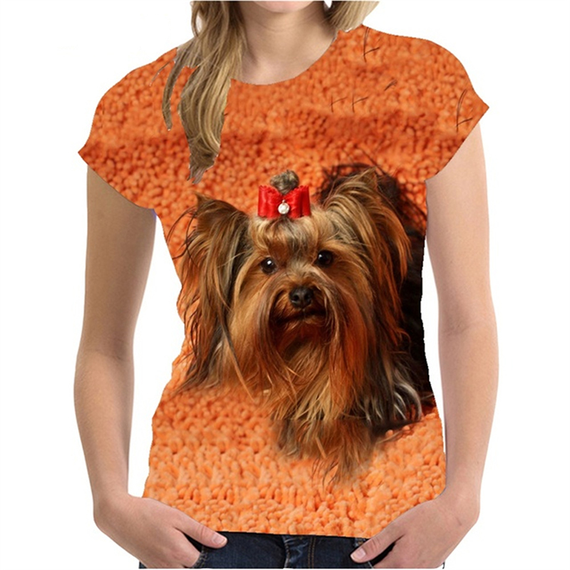 女性用3DプリントTシャツ,動物柄のかわいいストリートウェア - 3D Printing Yorkshire のレビューと価格