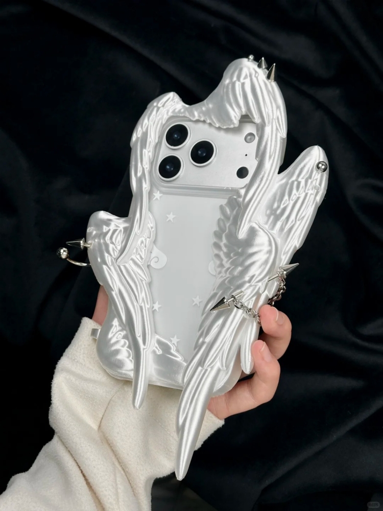 オリジナル Y2k 六翼天使リベットピアス中空カットアウト電 - 3D Printing Examples のレビューと価格