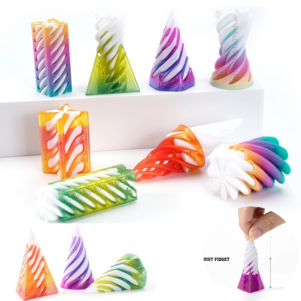 3D プリントヘリックススクリュー回転おもちゃストレス軽減ツ - 3D Printing Liquid のレビューと価格