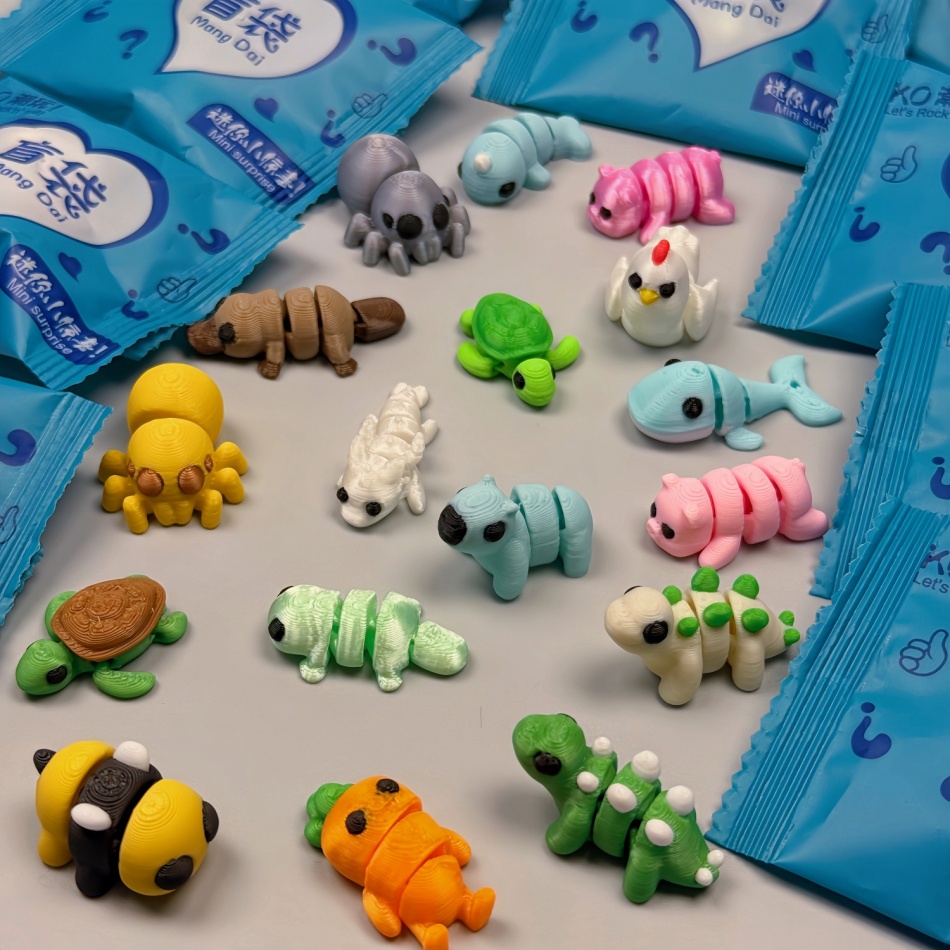 5-30個入りミニランダム3Dプリント動物フィギュアセット、 - 3D Printing Examples のレビューと価格