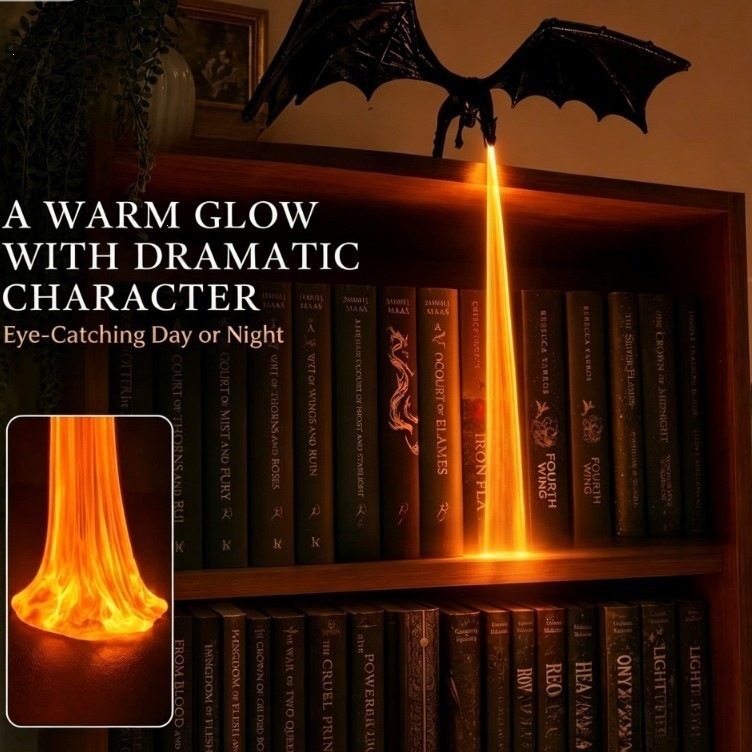3Dプリント火を吐くドラゴンランプ LED装飾 ドラゴンナイ - 3D Printing Liquid のレビューと価格