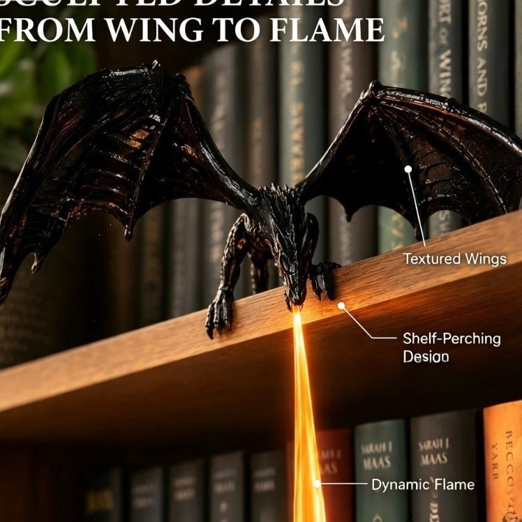 3Dプリント火を吐くドラゴンランプ LED装飾 ドラゴンナイ - 3D Printing Liquid のレビューと価格