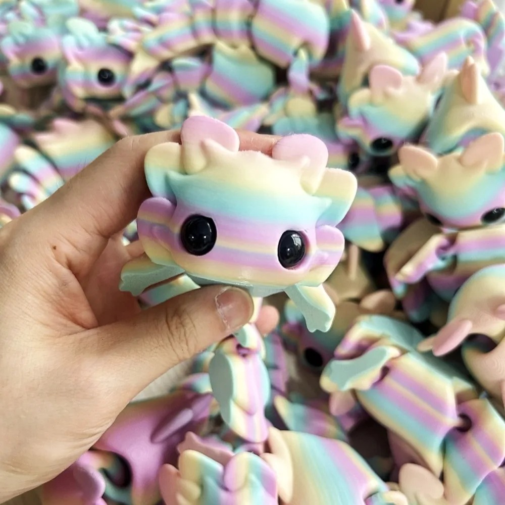 3D プリントサラマンダーフィギュアおもちゃマルチジョイント - 3D Printing Liquid のレビューと価格