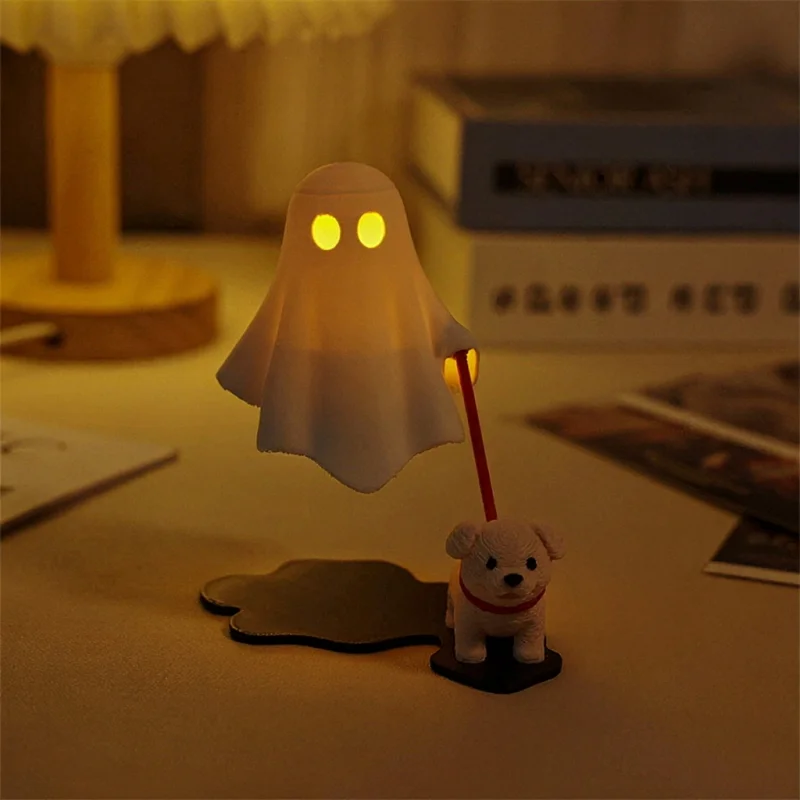 3Dプリント犬を連れて歩く幽霊の装飾品 面白いオーナメント  - 3D Printing Ghosting のレビューと価格