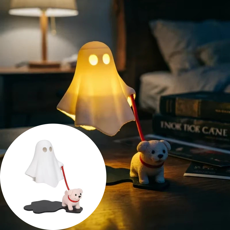 3Dプリント犬を連れて歩く幽霊の装飾品 面白いオーナメント  - 3D Printing Ghosting のレビューと価格