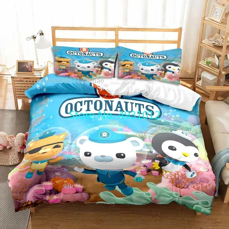 オクトノーツ-子供用の3Dアニメ寝具セット,掛け布団カバー, - 3D Printing Quilting のレビューと価格