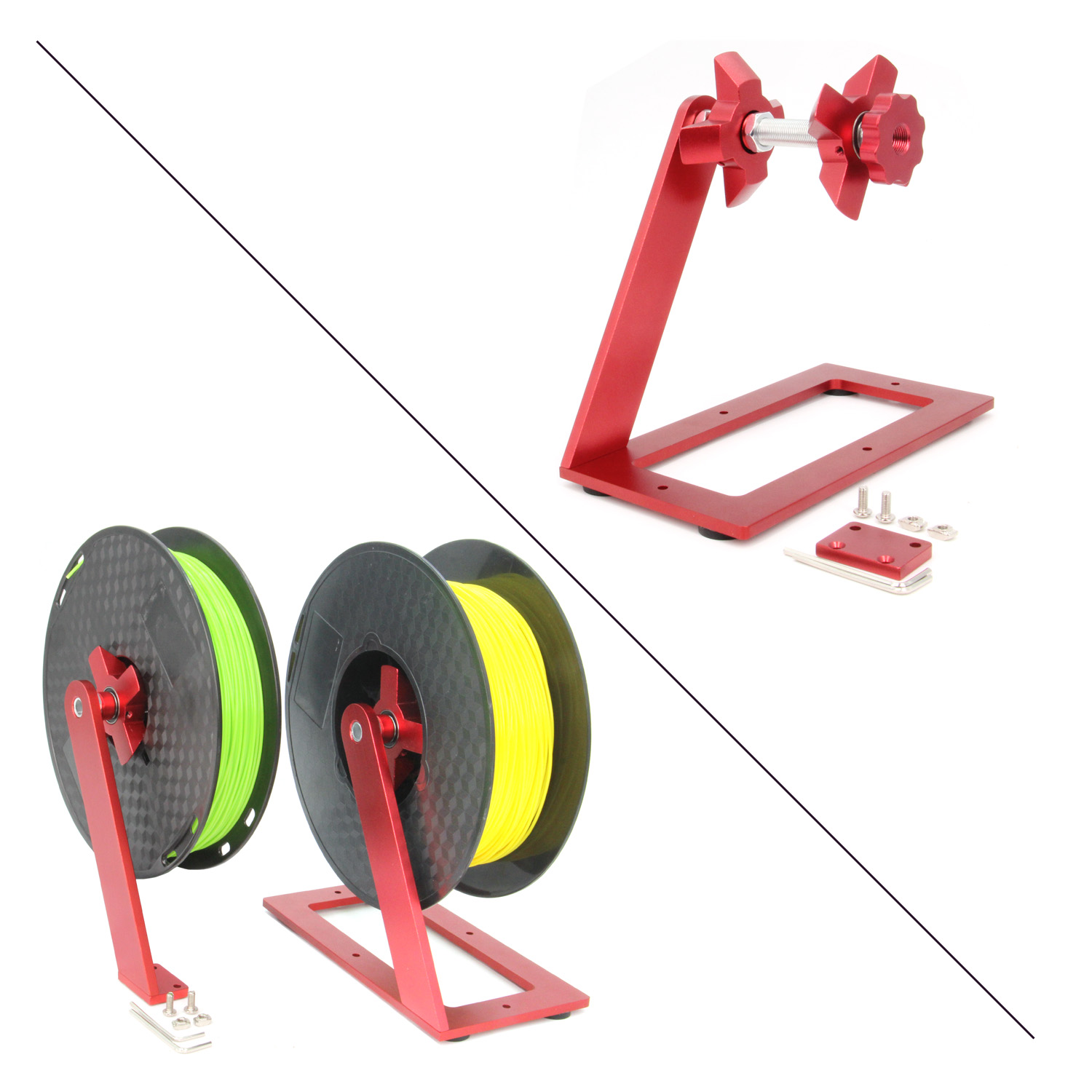 3Dプリンタフィラメントホルダー回転スプールフィラメントマウ - Abs Filament Spool のレビューと価格