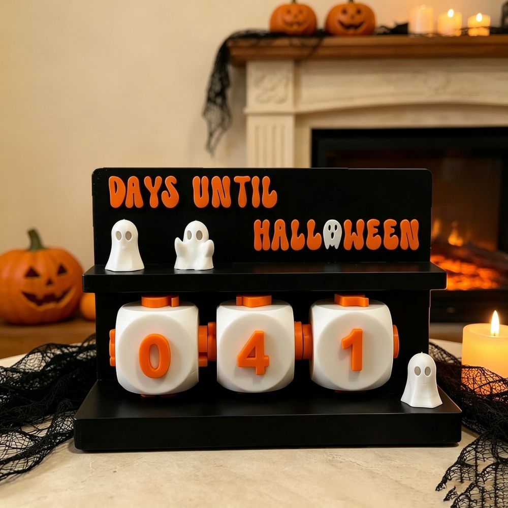 3Dプリントのハロウィーンカウントダウンカレンダー。モダンで - 3D Printing Ghosting のレビューと価格