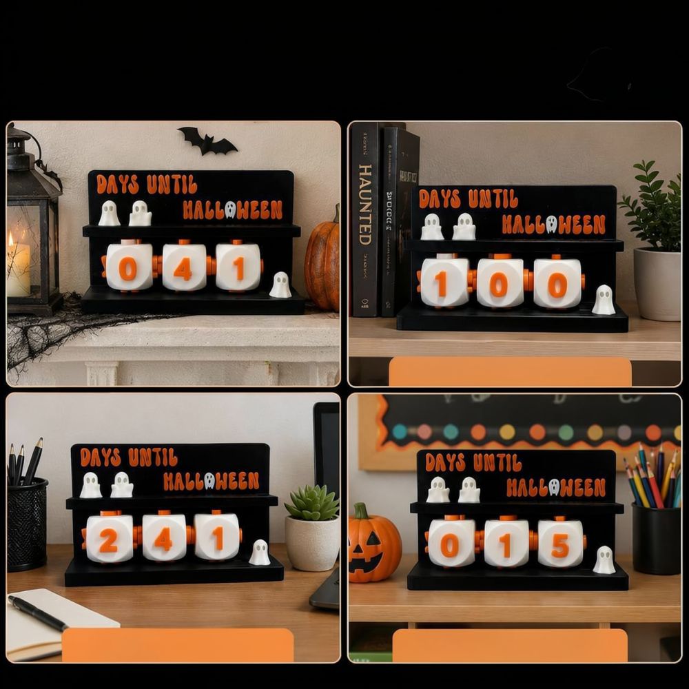 3Dプリントのハロウィーンカウントダウンカレンダー。モダンで - 3D Printing Ghosting のレビューと価格