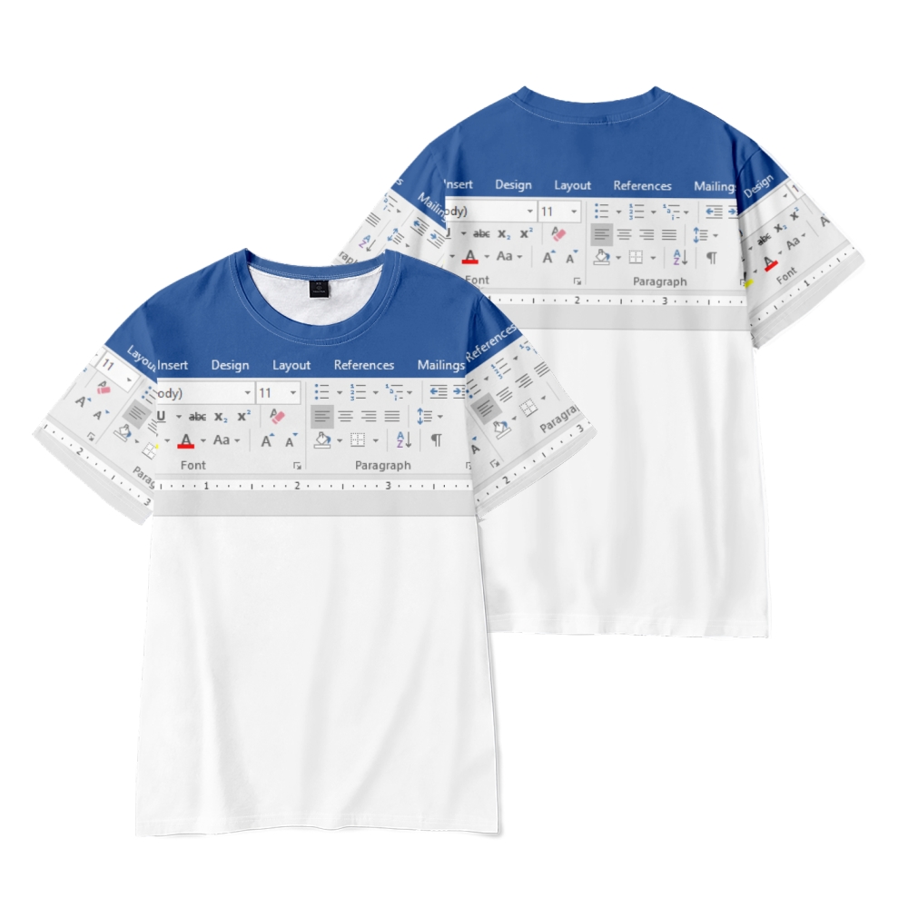 面白いエクセルソフトウェア3DプリントTシャツ メンズ レデ - 3D Printing Online Service のレビューと価格