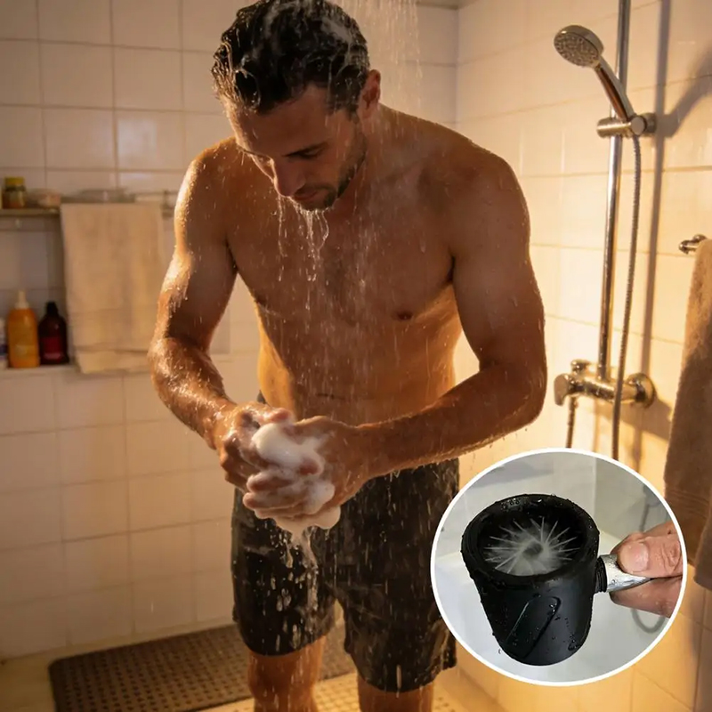 高圧ハンドヘルドシャワーヘッド、男性用洗浄スパイラルノズル、 - 3D Printing Plastic のレビューと価格