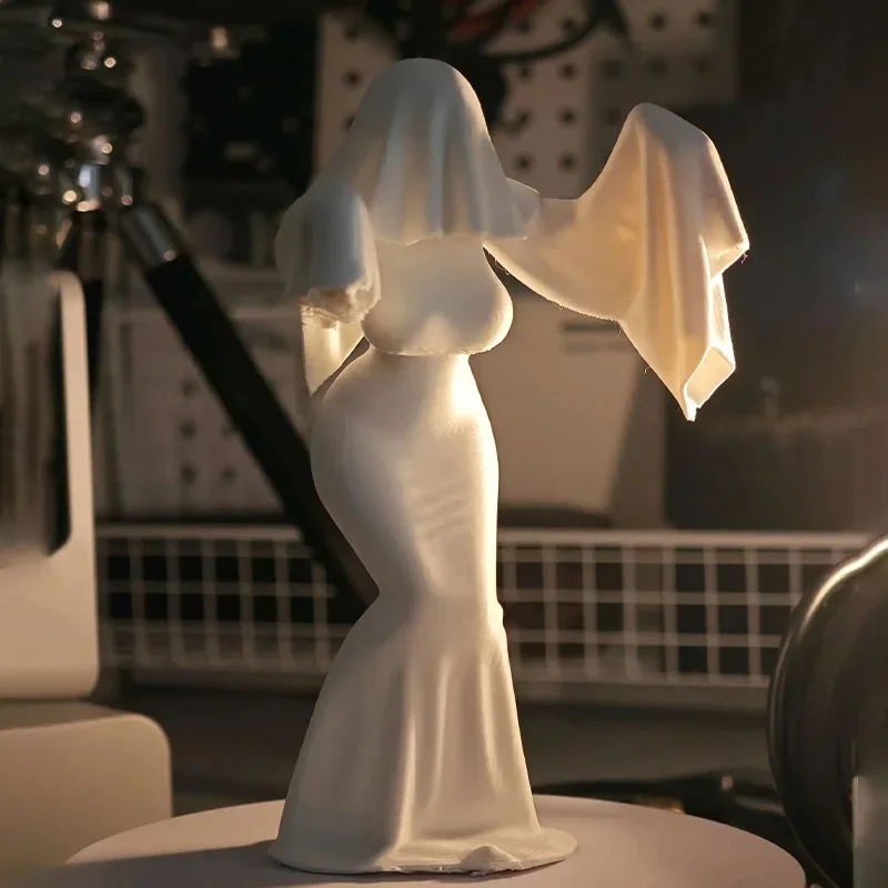 3Dプリント製ゴーストレディ像 + ゴシックホームデコレーシ - 3D Printing Ghosting のレビューと価格