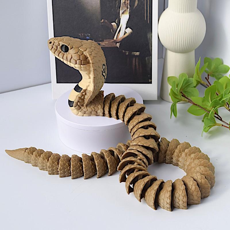 2027**3Dプリント製キングコブラ像 リアルなモデリング - 3D Printing Liquid のレビューと価格