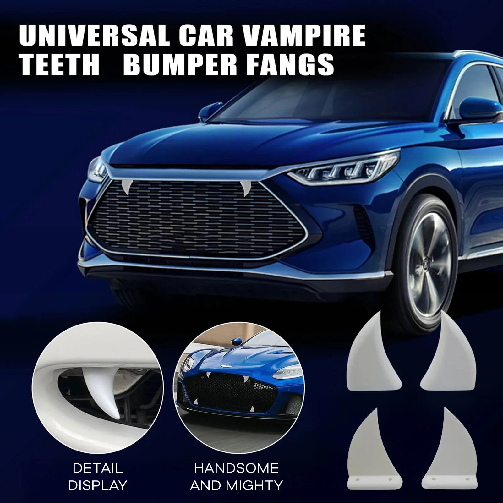 2個入り 車のフロントグリル用歯飾り 3Dプリント製 ヴァン - 3D Printing Tooth のレビューと価格