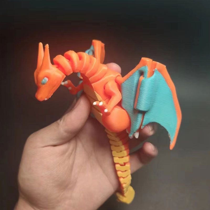 3Dプリントアニメポケモンフィギュア リザードンモデル 可動 - 3D Printing Joint のレビューと価格
