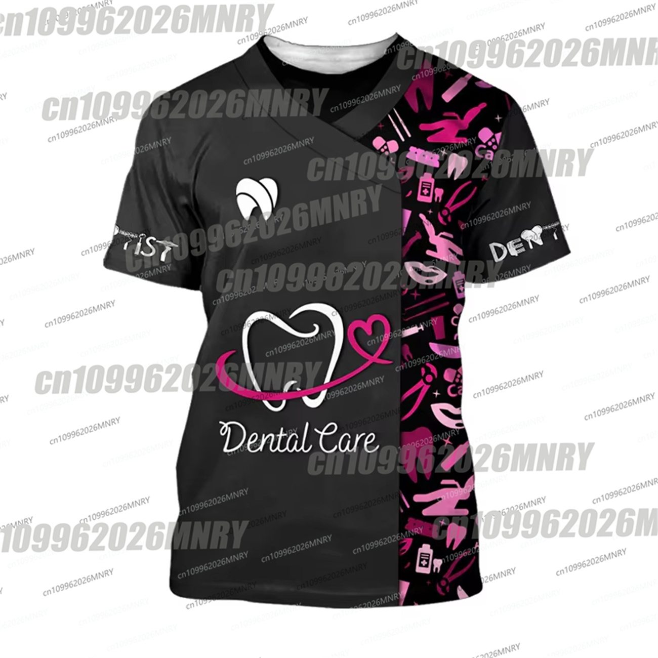 メンズTシャツ 歯の3Dプリント入り デイリーTシャツ 半袖 - 3D Printing Tooth のレビューと価格