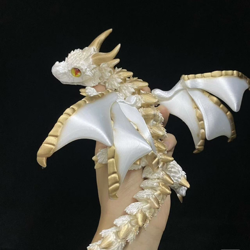 3Dプリント翼付きキャリッジドラゴンフィギュア、ランダムな目 - 3D Printing Liquid のレビューと価格
