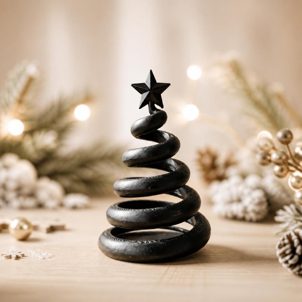 3Dプリント製クリスマスフィギュア スパイラル型 アーティス - 3D Printing Xmas Ideas のレビューと価格