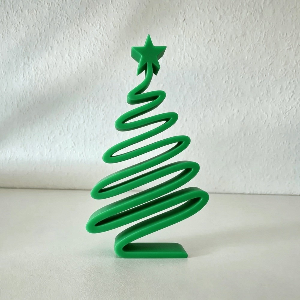 3Dプリント製クリスマスフィギュア スパイラル型 アーティス - 3D Printing Xmas Ideas のレビューと価格