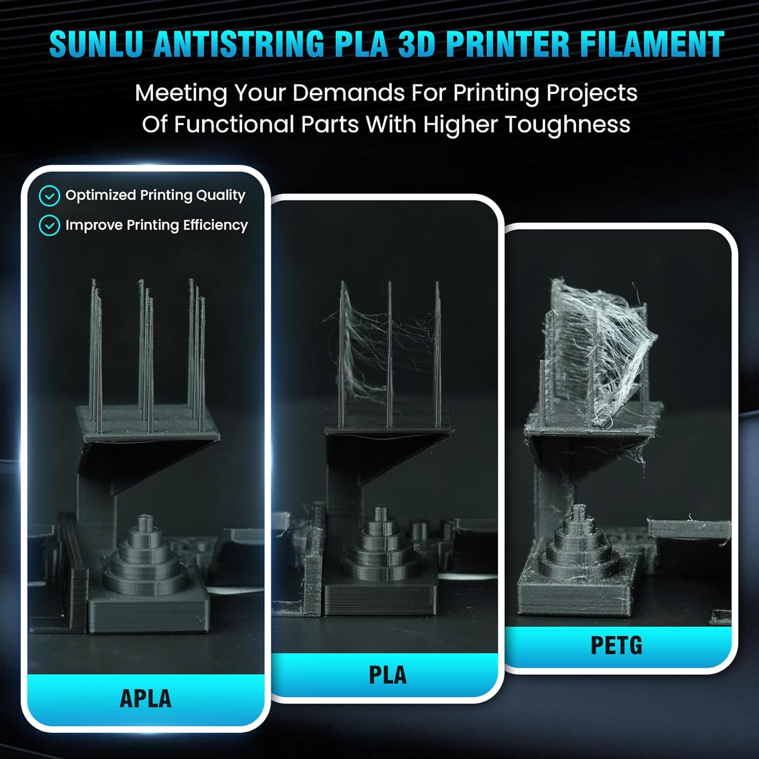 Sunlu-3dプリンター用フィラメント,apla,pla, - Abs Filament Spool のレビューと価格
